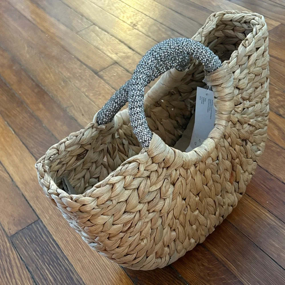 a new day Natural Straw Tote with Silver Accents - Picture 7 of 9